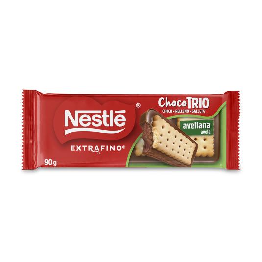 CHOCOALTE EXT.TRIO AVELLANAS NESTLE PTLLA 90 GR