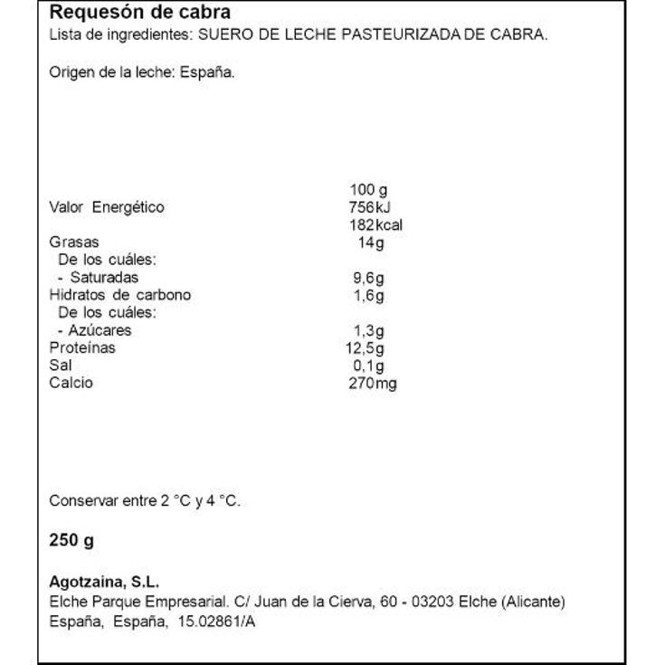 REQUESON CABRA CAPRILLICE TRRNA 250 GR