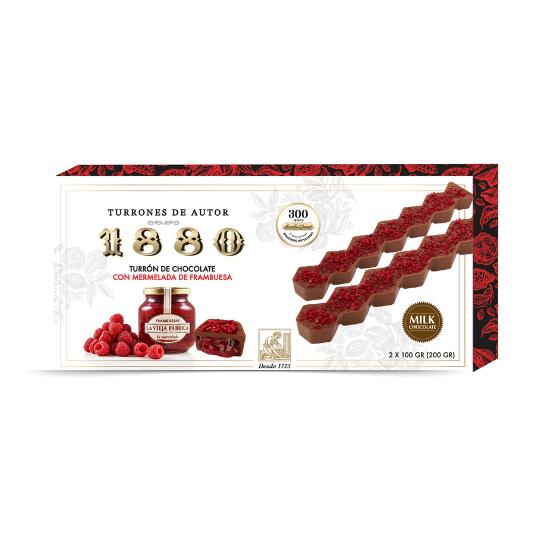 TURRON CHOC.MERM.FRAMBUESA 1880 PTLLA 200 GR