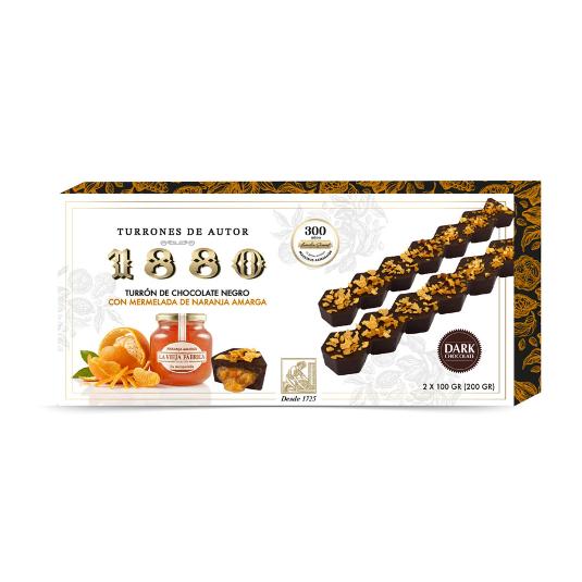TURRON CHOC.MERM.NARANJA AMARGA 1880 PTLLA 200 GR