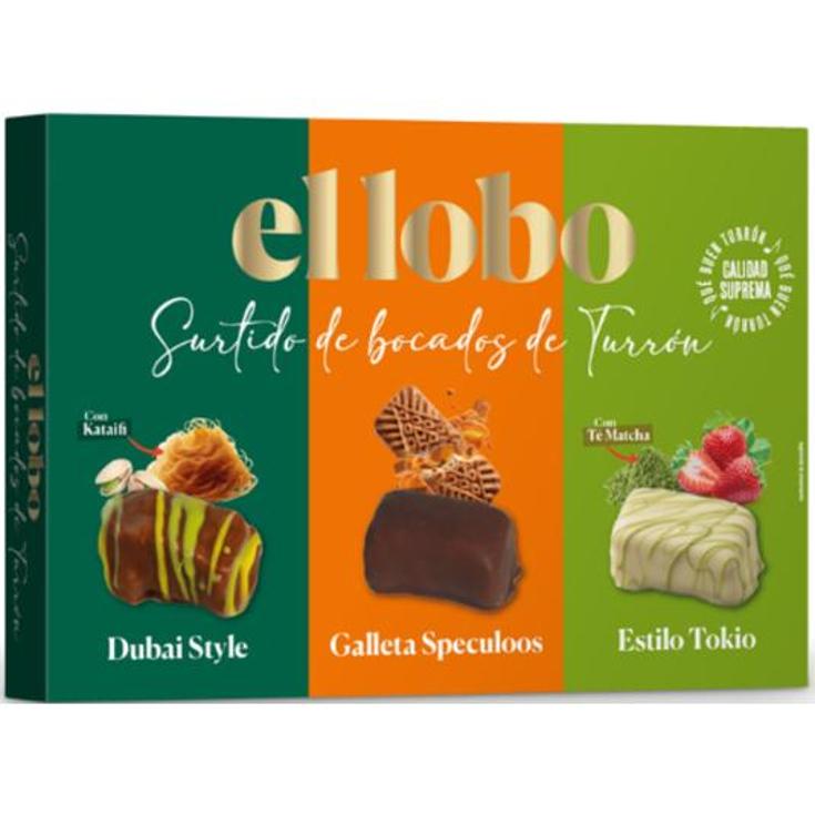 TURRON SURTIDO BOCADOS TURRON EL LOBO PQTE 162 GR