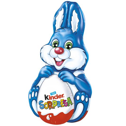 KINDER FIGURA CAVA CONEJO AZUL UNIDAD 75 GR