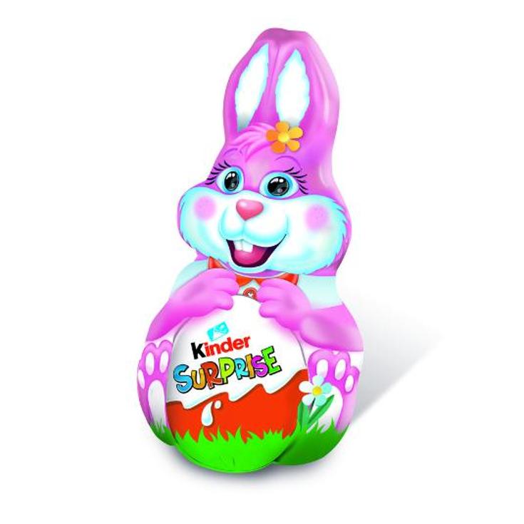 KINDER FIGURA CAVA CONEJO ROSA UNIDAD 75 GR