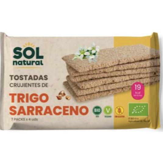TOSTADAS DE TRIGO SARRACENO BIO SOL NATURAL PQTE 140 GR