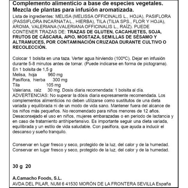 INFUSION DORMIR SPAR CAJA 20 UD
