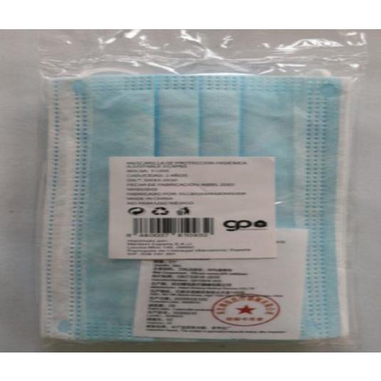 MASCARILLA HIGIENICA NEGRA BOLSA 10 UD