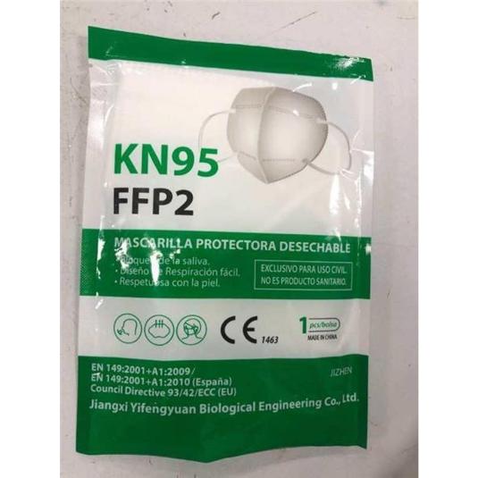 MASCARILLA FFP2 BLANCA BLIST 1 UD