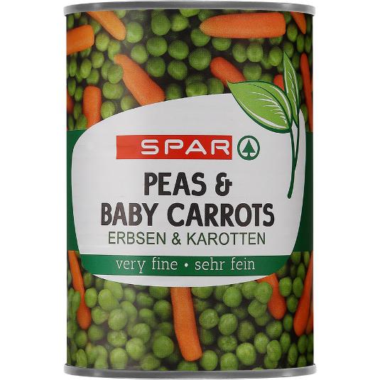 GUISANTES Y ZANAHORIAS BABY SPAR I. LATA 400 GR