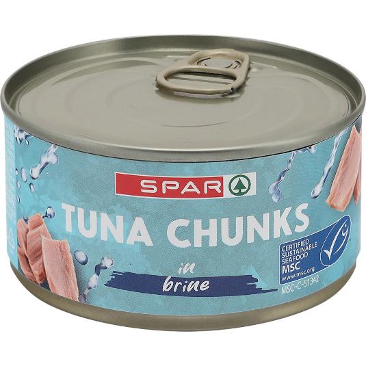 ATUN TROZO SALMUERA SPAR I. LATA 200 GR