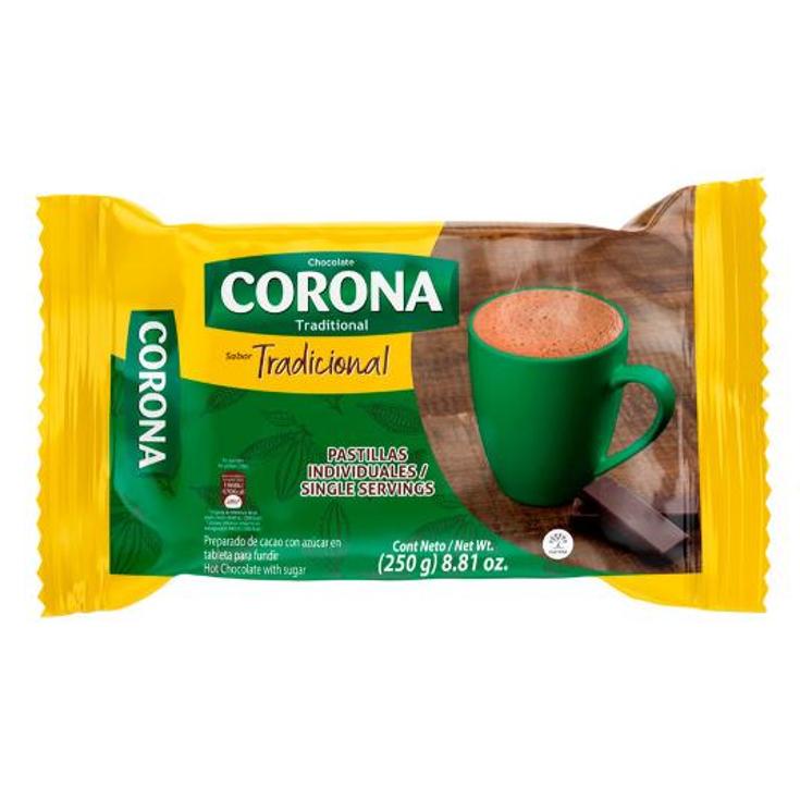 CHOCOLATE CORONA PASTILLADO GOYA UND 250 GR