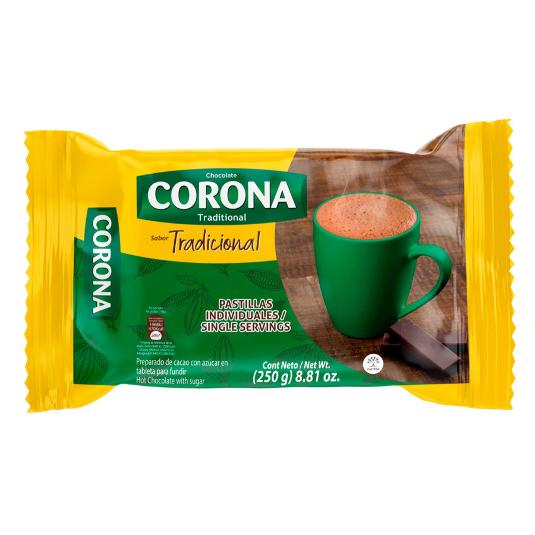CHOCOLATE CORONA PASTILLADO GOYA UND 250 GR