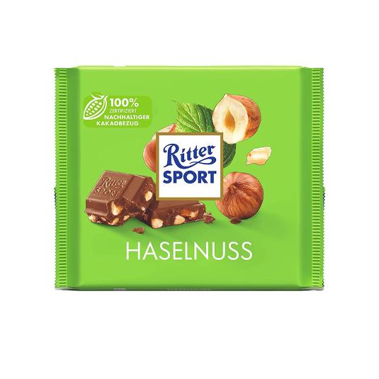 CHOCOLATE AVELLANAS HASELNUSS RITTER PTLLA 100 GR