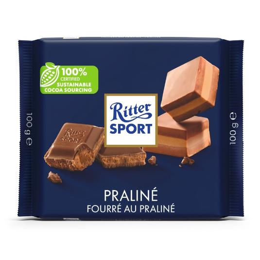 CHOCOLATE TURRON NUGAT RITTER PTLLA 100 GR