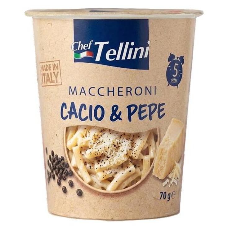MACCHERONI CACIO E PEPE CHEF TELLINI VASO 70 GR