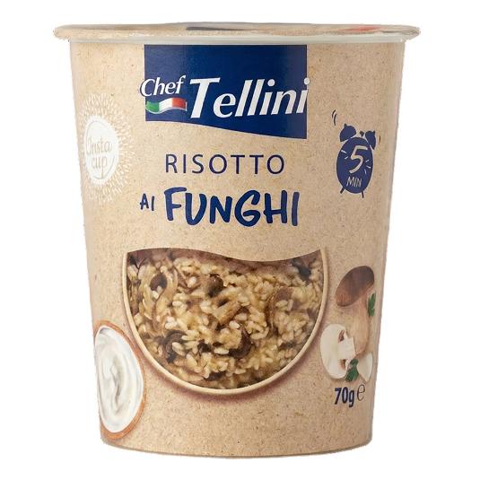 RISOTTO AL FUNGHI CHEF TELLINI VASO 70 GR