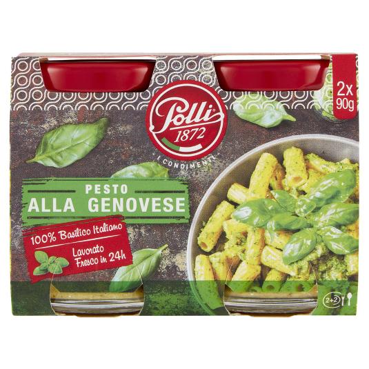 PESTO GENOVESE VERDE 2X90 POLLI PACK 180 GR