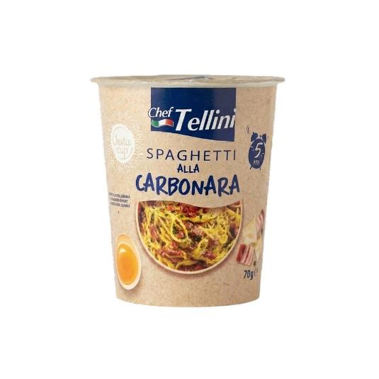 SPAGHETTI CARBONARA CHEF TELLINI VASO 70 GR