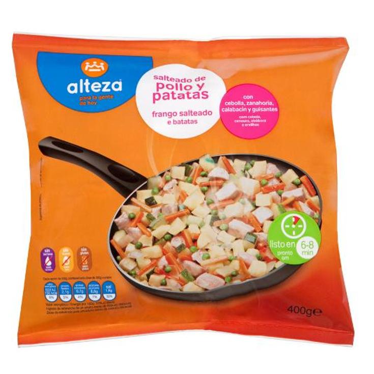 SALTEADO DE VERDURAS Y POLLO SPAR BOLSA 450 GR