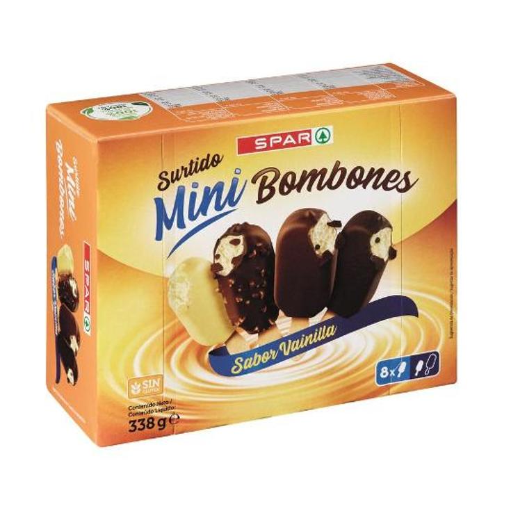 HELADO BOMBON MINI SURTIDO X8 SPAR PACK 338 GR