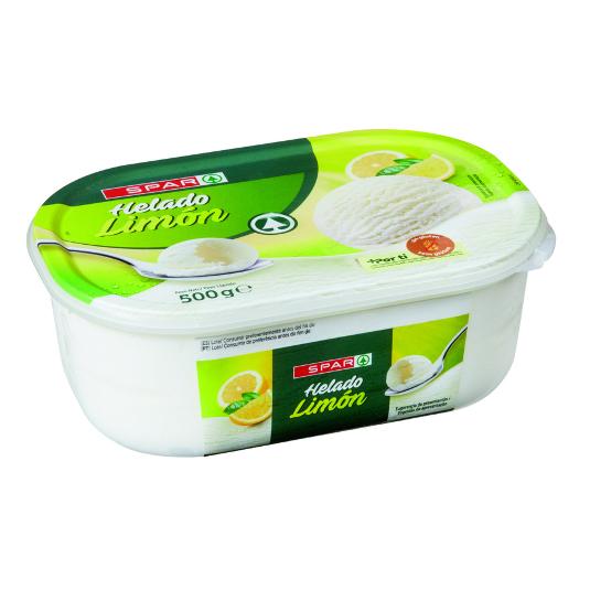 HELADO TARRINA SORBETE LIMON SPAR TRRNA 570 GR
