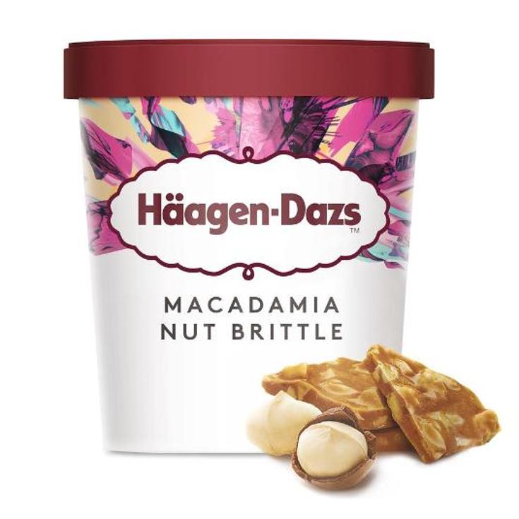 HELADO VAINILLA NUECES MACADAMI HAAGEN DAZS PINT 400 GR