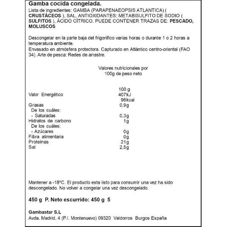 GAMBA COCIDA 45/55 ARTIQ BDJA 450 GR