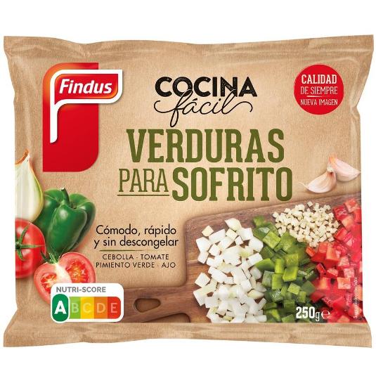 VERDURAS PARA SOFRITO FINDUS BOLSA 250 GR