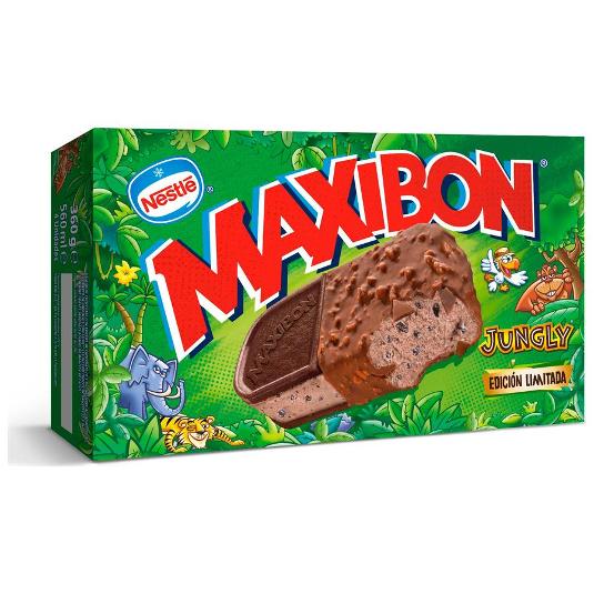 HELADO SANDWICH JUNGLY X4 MAXIBON ESTCH 384 GR