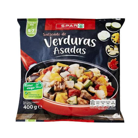 SALTEADO VERDURA ASADA SPAR BOLSA 400 GR