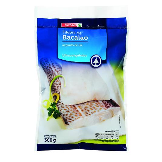 BACALAO FILETE PUNTO SAL SPAR BOLSA 360 GR