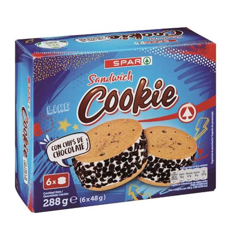 HELADO SANDWICH COOKIE X6 SPAR PACK 324 GR