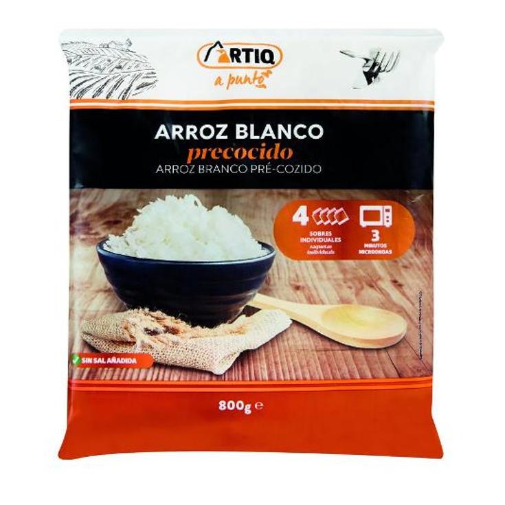 ARROZ BLANCO COCIDO 4X200 ARTIQ PACK 800 GR