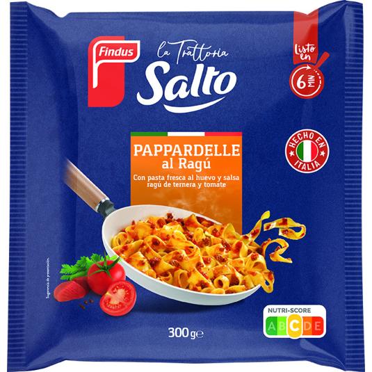 PAPPARDELLE AL RAGU FINDUS BOLSA 300 GR