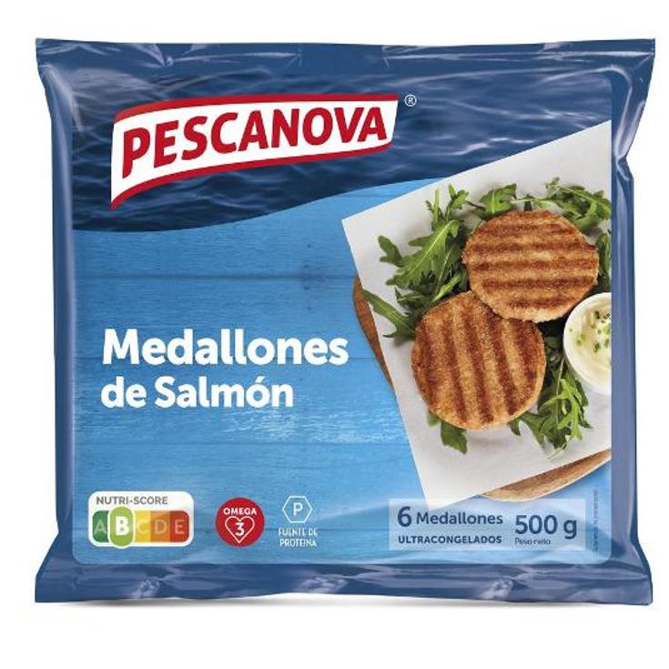 MEDALLONES SALMON PESCANOVA BOLSA 500 GR