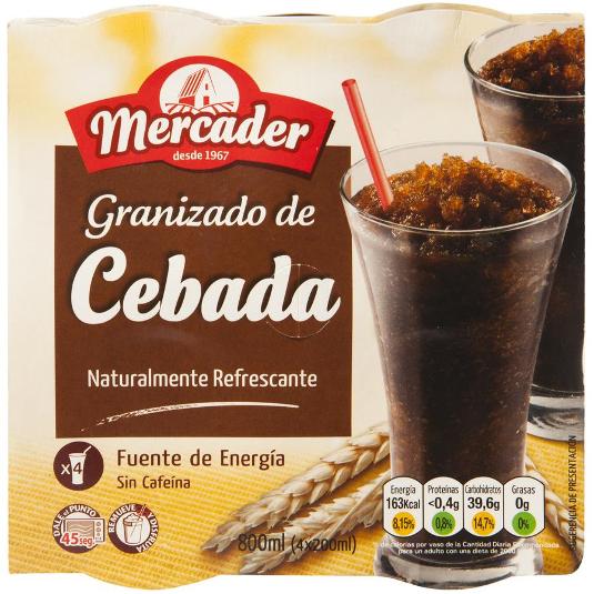 AGUA CEBADA GRANIZADO X4 MERCADER PACK 814 GR