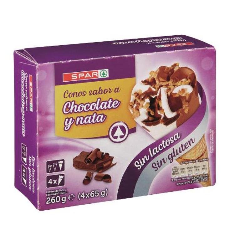 HELADO CONO NATA CHO.S/G S/L X4 SPAR CAJA 260 GR