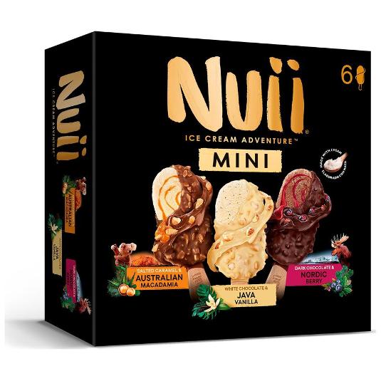 HELADO BOMBON MINI SURTIDO X6 NUII CAJA 253 GR