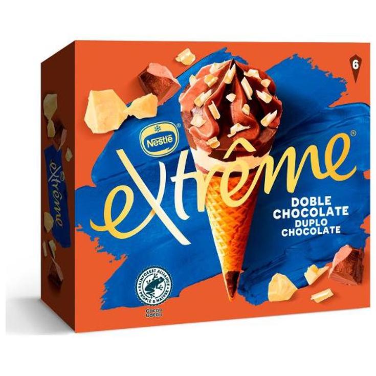 HELADO CONO EXTREME D.CHOCO X6 NESTLE CAJA 432 GR