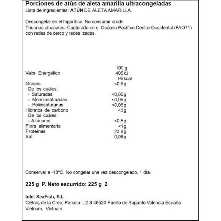 SOLOMILLO ATUN AL VACIO X2 ARTIQ UNIDAD 225 GR