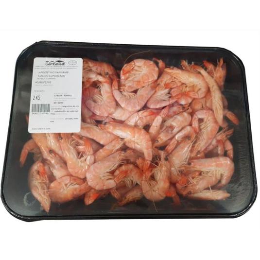 LANGOSTINO COCIDO 40/60 GAMBAFRESH ESTCH 2 KG