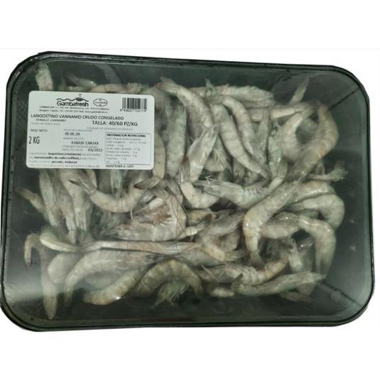 LANGOSTINO CRUDO 40/60 GAMBAFRESH ESTCH 2 KG