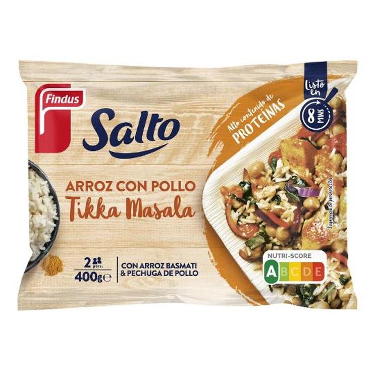 ARROZ POLLO TIKKA MASALA FINDUS BOLSA 400 GR