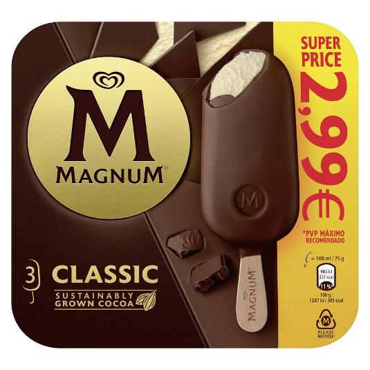 HELADO BOMBON CLASSIC X3 MAGNUM ESTCH 237 GR