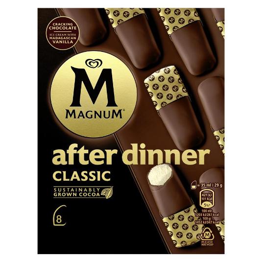 HELADO AFTER DINNER CLASSIC X8 MAGNUM PACK 232 GR