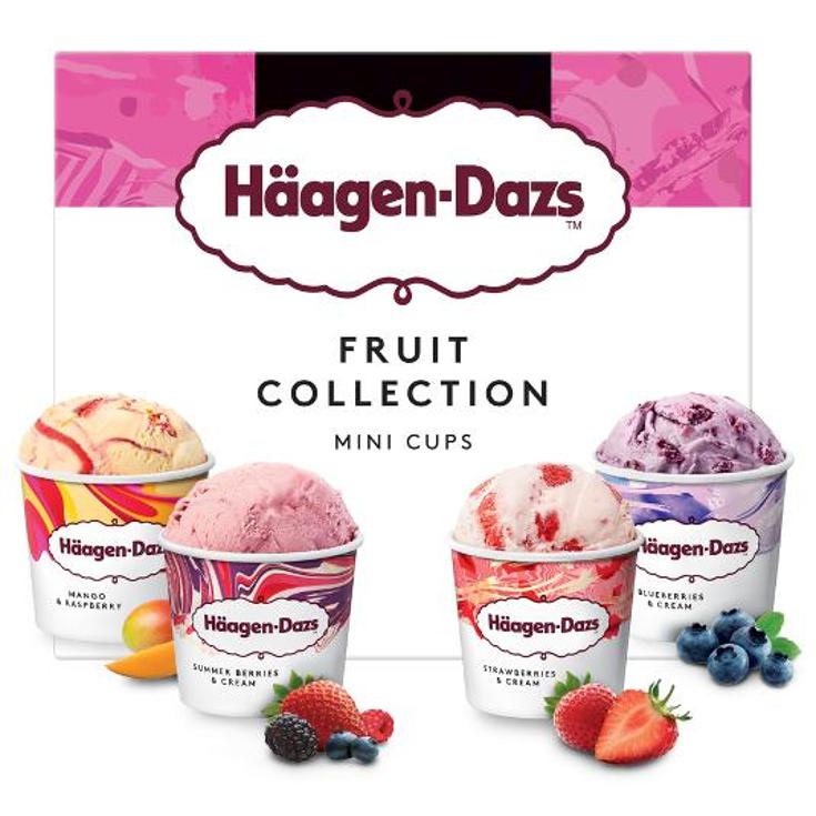 HELADO FRUIT COLLECTION X4 HAAGEN DAZS ESTCH 324 GR