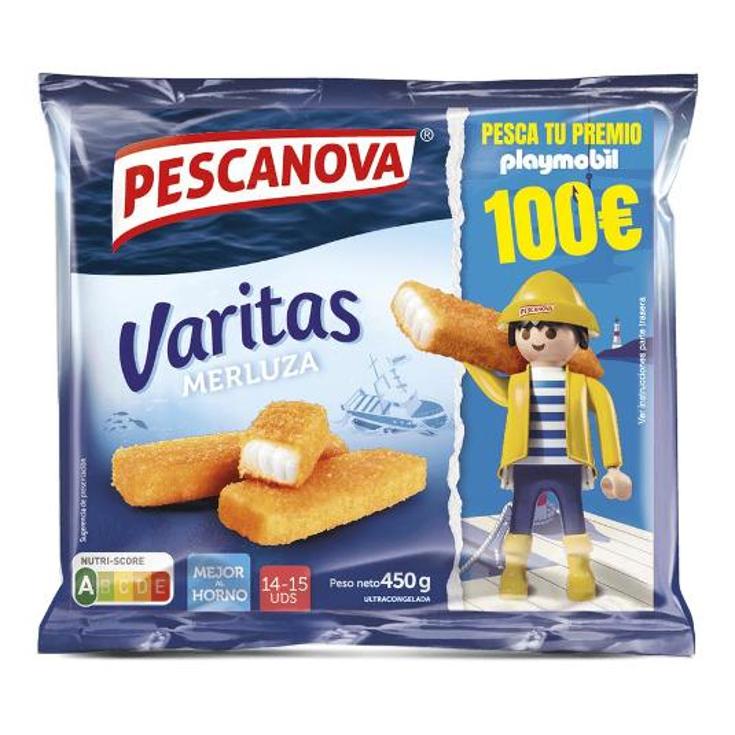 VARITAS MERLUZA EMPANADAS PESCANOVA ESTCH 450 GR