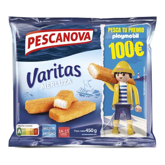 VARITAS MERLUZA EMPANADAS PESCANOVA ESTCH 450 GR