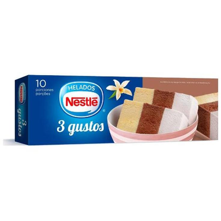 HELADO BARRA TRES GUSTOS NESTLE UNIDAD 530 GR