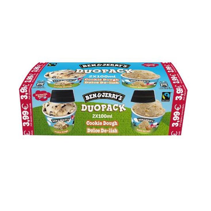 HELADO TARRINA MINI COOK.D.LECH BEN JERRYS PACK 144 GR