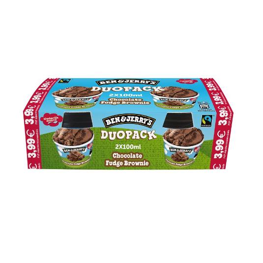 HELADO TARRINA MINI CHOC.BROWNI BEN JERRYS PACK 144 GR